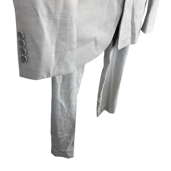 Louis Philippe Mens Gray 3 Piece Stretch Suit Pants Vest Set 2 Button sz 40 - Picture 2 of 16